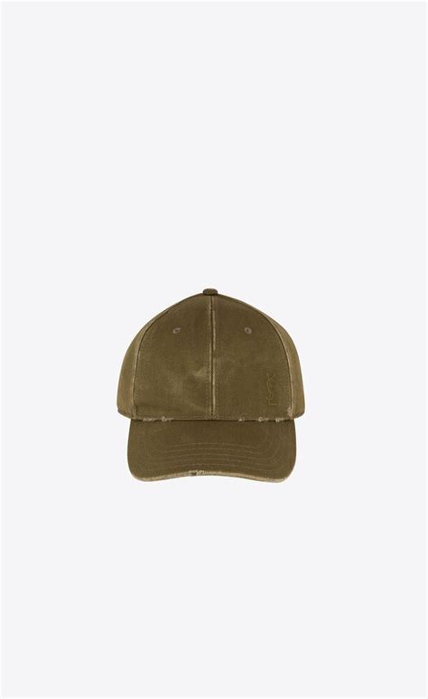 ysl cassandre cap|CASSANDRE cap in washed denim .